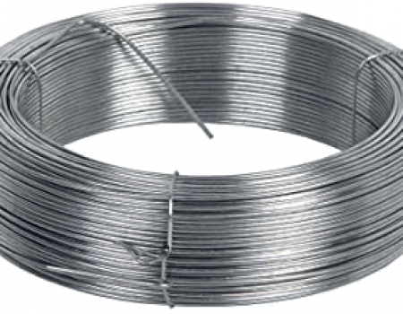 Galvanized wire in coils